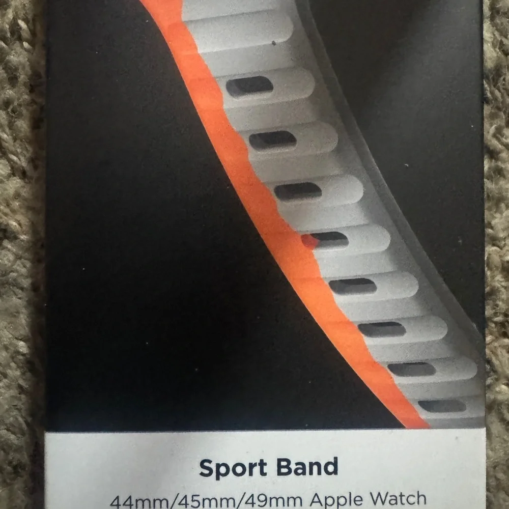 Apple Smartwatch band Orange Gray Sporty Design